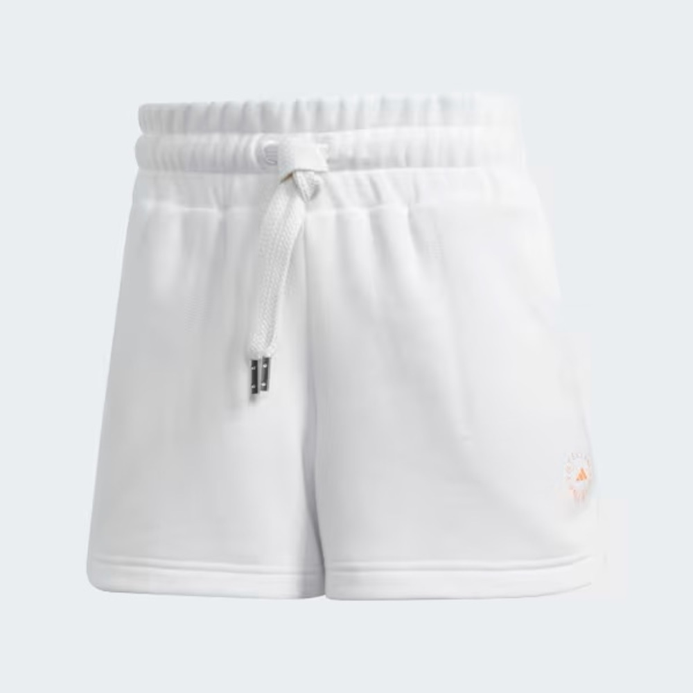 ADIDAS x STELLA MCCARTNEY Women’s Cotton Sweat Shorts in White Size Medium
